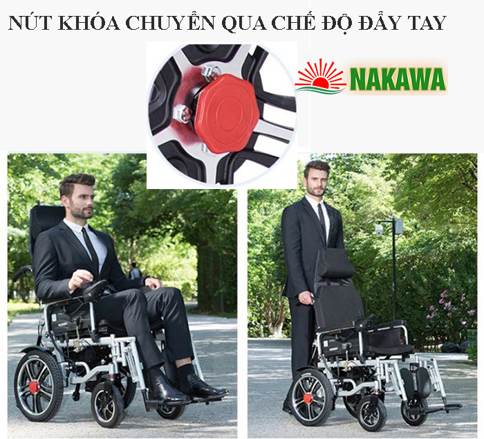 chế độ đẩy tay xe lăn tay nk-l02